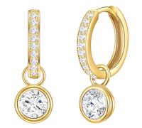 Rafaela Donata Boucles d'oreilles jaune d'or / transparent, Taille One Size