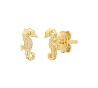 Rafaela Donata Boucles d'oreilles jaune d'or / transparent, Taille One Size
