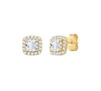 Rafaela Donata Boucles d'oreilles jaune d'or / transparent, Taille One Size