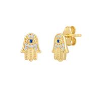 Rafaela Donata Boucles d'oreilles jaune d'or / transparent, Taille One Size