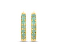 Rafaela Donata Boucles d'oreilles jaune d'or / vert clair, Taille One Size