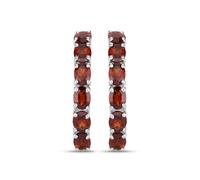 Rafaela Donata Boucles d'oreilles marron / argent, Taille One Size