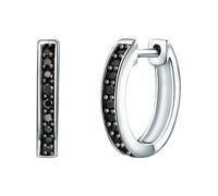Rafaela Donata Boucles d'oreilles noir / argent, Taille One Size