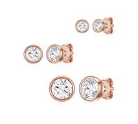 Rafaela Donata Boucles d'oreilles or rose / transparent, Taille One Size