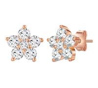Rafaela Donata Boucles d'oreilles or rose / transparent, Taille One Size