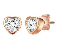 Rafaela Donata Boucles d'oreilles or rose / transparent, Taille One Size
