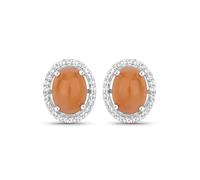 Rafaela Donata Boucles d'oreilles orange foncé / argent, Taille One Size