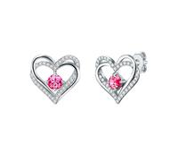 Rafaela Donata Boucles d'oreilles rose / argent, Taille One Size