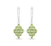 Rafaela Donata Boucles d'oreilles vert / argent, Taille One Size
