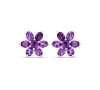 Rafaela Donata Boucles d'oreilles violet / argent, Taille One Size