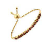 Rafaela Donata Bracelet jaune d'or / bordeaux, Taille One Size