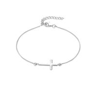 Rafaela Donata - Bracelet maille forçat croix - Argent sterling 925, bijoux en argent - 60903102
