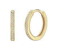 Rafaela Donata Créoles pour Femme en 925/- Argent sterling Oxyde de zirconium (CZ)