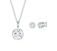 Rafaela Donata Parure de bijoux argent / transparent, Taille One Size