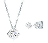Rafaela Donata Parure de bijoux argent / transparent, Taille One Size