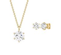 Rafaela Donata Parure de bijoux jaune d'or / blanc, Taille One Size