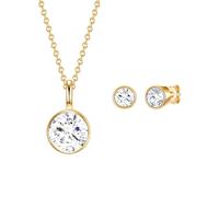 Rafaela Donata Parure de bijoux jaune d'or / transparent, Taille One Size