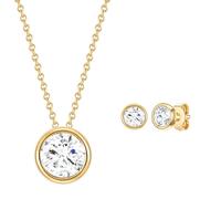 Rafaela Donata Parure de bijoux or / transparent, Taille One Size