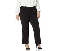 Rafaella Women's Regular Plus Curvy Fit Gabardine Bootcut Dress Pants (Size 16-22), Black, 16