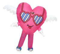 Rafalacy Costume gonflable pour adulte en forme de cœur rose pour Saint-Valentin, fête des mères, mariage, anniversaire de mariage