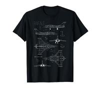 Rafale Fighter Jet Avion militaire français T-Shirt