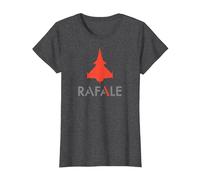 Rafale Jet de Combat T-Shirt, Femme, Chiné Foncé, M