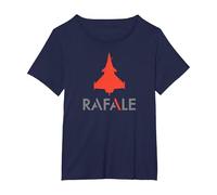 Rafale Jet de Combat T-Shirt, Femme Grandes Tailles, Bleu Marine, 4X