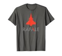 Rafale Jet de Combat T-Shirt, Homme, Asphalte, 3XL