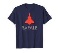 Rafale Jet de Combat T-Shirt, Homme, Bleu Marine, 3XL
