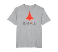 Rafale Jet de Combat T-Shirt, Homme Grandes Tailles, Gris Chiné, 5X Tall
