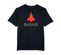 Rafale Jet de Combat T-Shirt, Homme Grandes Tailles, Noir, 4X Tall