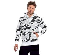 Raff & Taff Veste à capuche zippée pour homme Veste de survêtement Veste mi-saison Basic Simple jusqu'à 8XL, Blanche-neige, XL