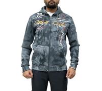 Raff & Taff Veste à capuche zippée pour homme Veste de survêtement Veste mi-saison Basic Simple jusqu'à 8XL, XL