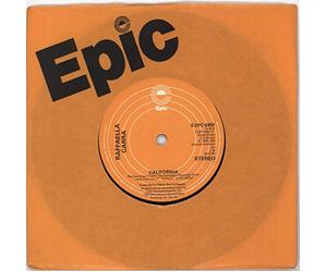 RAFFAELLA CARRA - CALIFORNIA 7" (45) UK EPIC 1978 PRO B/W TANTI AUGURI (SEPC6450)