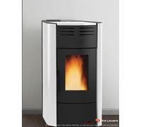 Poêle à granulés La Nordica Extraflame Raffaella Idro H15 | 18,1 kW Hydro acier bordeaux