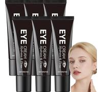 Raffermissant instantané pour les yeux, crème polypeptidique sous les yeux pour les cernes et les poches, éclaircit le teint, sérum anti-âge lisse les rides ridules, raffermit hydratant (6Pcs)