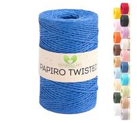 Raffia - MeriWoolArt Papiro Twisted - Pelote de 100 g (170 m) - Idéal pour macramé, chapeaux, sacs, projets de bricolage et accessoires de maison - Respectueux de l'environnement - 1325