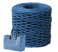 Raffia pour l'artisanat, fils de raphia, ruban en papier pour crochet - Corde pour tricot et fabrication de bricolage pour sacs de plage, chapeaux, jouets et décorations