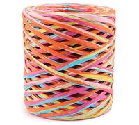 Raffia Ribbon 6 Ribbon en papier coloré 80m / 262 pieds Papier String pour boîte en ficelle d'emballage de mariage enveloppe de décoration décoration art bricolage, Raffia