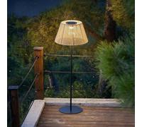 Raffy Tall - Lampadaire Solaire - Polyrotin - Beige