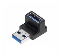 RAFGALDEX Adaptateur USB C mâle à Femelle coudé à 90 degrés, adapté, B | Mécanisme de verrouillage sécurisé, transmission stable, résistant à la, de données