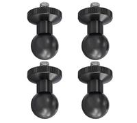 RAFGALDEX Adaptateurs à rotule en Plastique de 17mm, 4 pièces, Conception pour Trous de vis de 1/4 Pouces dans Les Supports de caméra d ' Action et de Tablette, Adaptateur de de Tablette