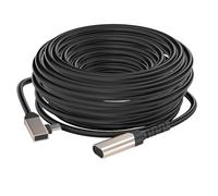 RAFGALDEX Câble de de Type C mâle à Femelle, Black 10 Meters | Alimentation rapide pour les caméras solaires extérieures, avec une conception à angle droit et des connecteurs