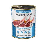 RAFI Super avec de l'agneau et des cœurs de dinde 800g pâté pour chiens