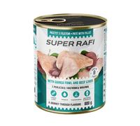 RAFI Super avec pintade et foie de boeuf 800g pâté pour chiens
