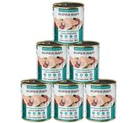 RAFI Super avec pintade et foie de boeuf pâté pour chiens 6x800g