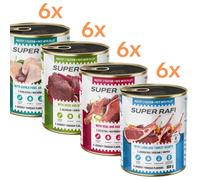 RAFI Super Mix 4 saveurs pâté pour chiens 24x800g