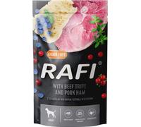 Rafi Wet Dog Food Beef Gizzards with Ham in a Sachet 500 G