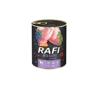 RAFI with rabbit - Nourriture humide pour chiens adultes au lapin, myrtilles et airelles - 800g