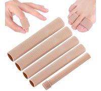 RAFIYU 5 Pièces Protection Orteils en Silicone Découpable, Protege Orteil Silicone 15cm, Bandage de Protege Orteil 3 Tailles, Pansement Cors Au Pied, pour Cors Ampoules Callosités Orteils et Doigts